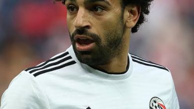 صورة محمد صلاح يعبر عن سعادته في منتخب مصر