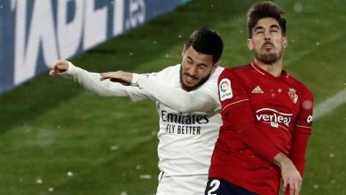 صورة مهاجم أوساسونا يخشي مواجهة ريال مدريد 