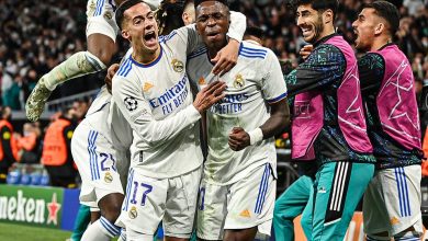 صورة مفاجأة .. لاعب ريال مدريد يشجع منافس فريقه 