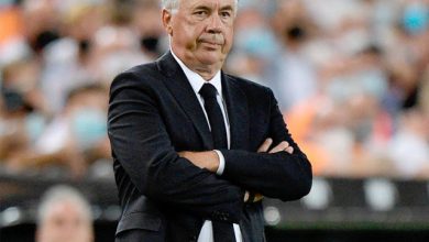 صورة أنشيلوتي يتحدث عن ثلاثي ريال مدريد 