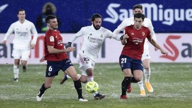 صورة لاعب أوساسونا يسخر من ريال مدريد 