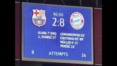 صورة لاعب ريال مدريد يسخر من برشلونة بشأن الهزيمة من بايرن بثمانية 