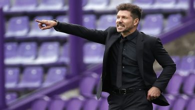 صورة سيميوني فى تحدي خاص للتخلص من شبح برشلونة