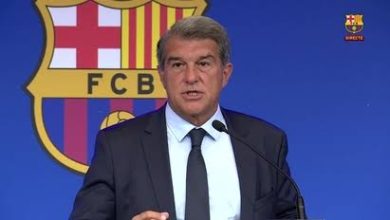 صورة رئيس برشلونة يفجر مفاجأة لـ جماهير النادي وريال مدريد 