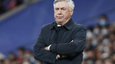 صورة أنشيلوتي يظهر غضبه للاعبي ريال مدريد 