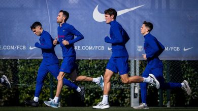 صورة مفاجأة مدوية في تدريبات برشلونة اليوم