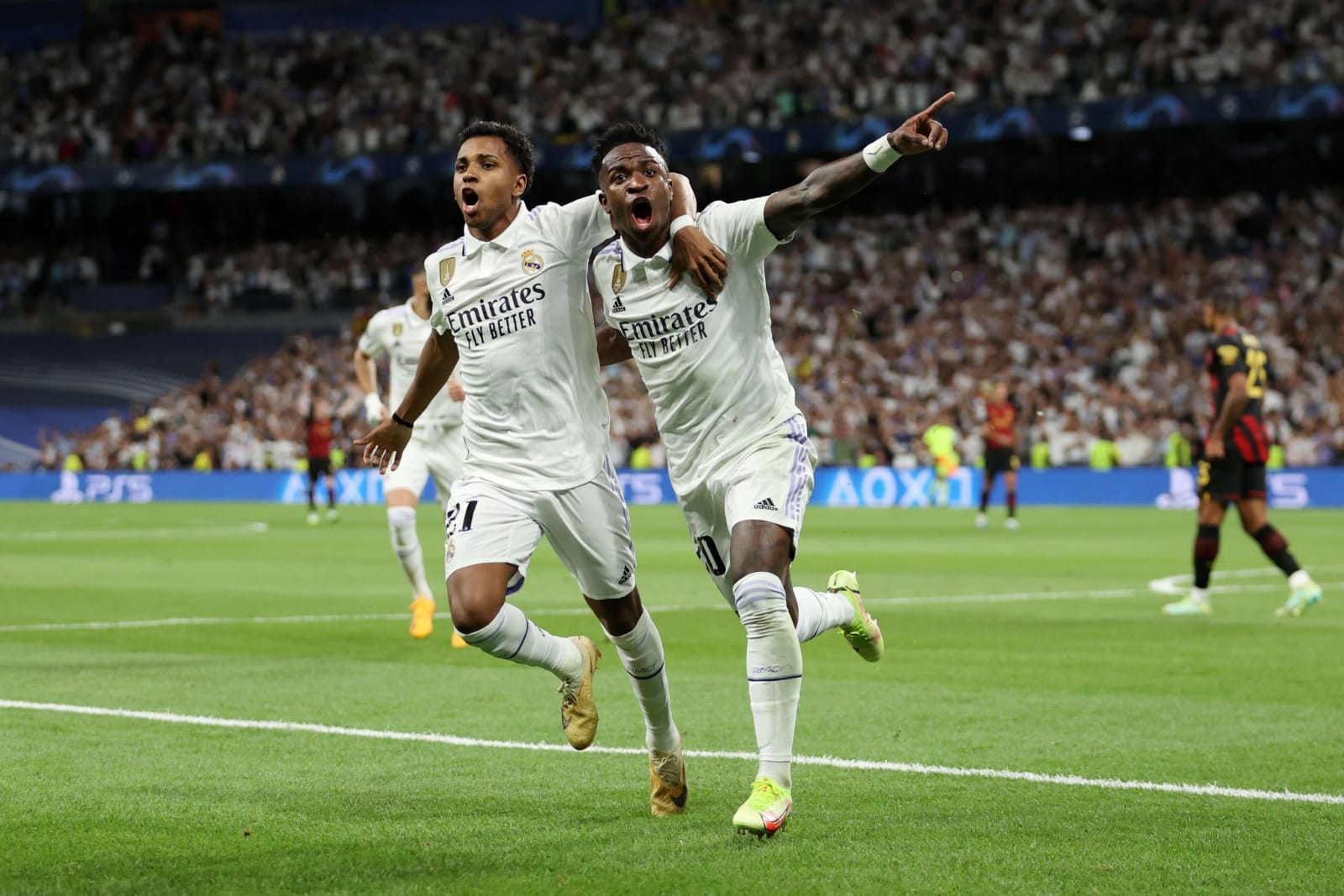 صورة فينيسيوس يحقق رقم قياسي جديد مع ريال مدريد بعد هدفه أمام مانشستر سيتي 