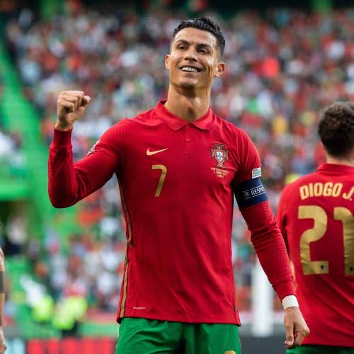 صورة حصاد رونالدو مع منتخب البرتغال قبل مواجهة البوسنة فى تصفيات يورو 2024