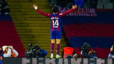 صورة جماهير أتلتيكو مدريد تفتح النار على نجم برشلونة 