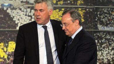 صورة ‏اجتماع عاجل بين بيريز وأنشيلوتي لتصحيح المسار في ريال مدريد 