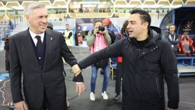 صورة أرقام تشافي تتغلب على أمجاد أنشيلوتي قبل الكلاسيكو 