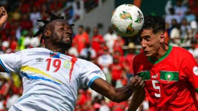 صورة شجار عنيف بين منتخب المغرب مع الكونغو عقب التعادل في كأس أمم إفريقيا 
