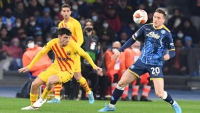 صورة الرقم الذي يبحث عنه برشلونة أمام نابولي 