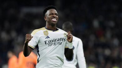 صورة فينيسيوس أفضل لاعب في ريال مدريد خلال شهر مارس