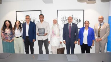 صورة ” سامكريت” تضاعف رعاية احمد الجندي بطل الخماسي 