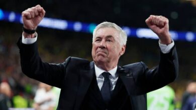 صورة أنشيلوتي ينفرد برقم قياسي في دوري أبطال أوروبا عقب تتويج ريال مدريد باللقب 