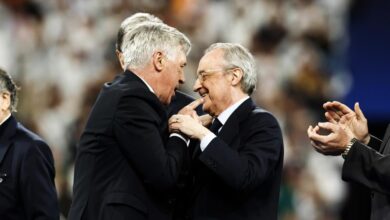 صورة فلورنتينو بيريز يعلن موقفه من بيع نجم ريال مدريد