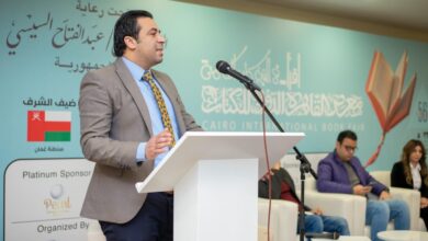 صورة إبراهيم مدكور يشارك في ندوة نبذ التعصب والروح الرياضية بمعرض الكتاب في دورته ال56