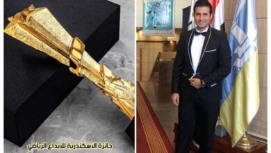 صورة بحضور نجوم الإعلام والرياضة.. مؤمن الجندي يفوز بجائزة الإسكندرية للإبداع الرياضي