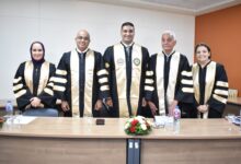 صورة إدارة المصري تهنئ محمد موسى عضو المجلس لحصوله على درجة الدكتوراة