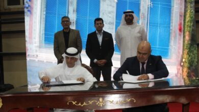 صورة وزير الرياضة يشهد توقيع بروتوكول تعاون بين نادي 6 أكتوبر  مع خورفكان الإماراتي