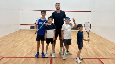 صورة احمد عمرو : أحمل مهمة صناعة المواهب العربية والدولية في عالم الإسكواش