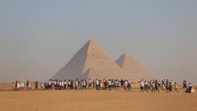 صورة النسخة السابعة من «نصف ماراثون الأهرامات» تشهد مشاركة 10 آلاف عدّاء من أكثر من 120 جنسية