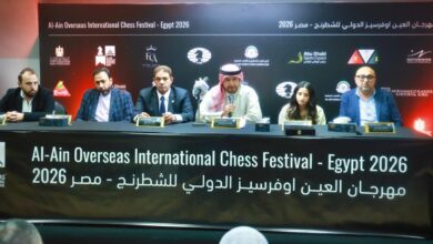 صورة انطلاق الموسم الثاني لمهرجان العين أوفرسيز الدولي للشطرنج – مصر بمشاركة 30 دولة