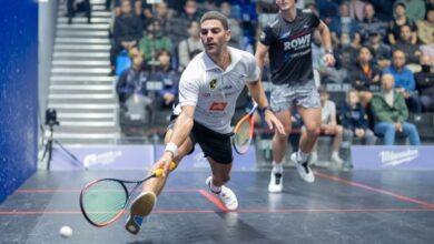 صورة نجم وادى دجلة علي ابو العنين يتأهل إلى نصف نهائي بطولة ريتش فينوس كراتشي المفتوحة 2026