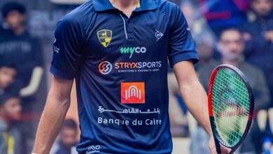 صورة نجم وادى دجلة علي أبو العنين يتأهل إلى نهائي بطولة ريتش فينوس كراتشي المفتوحة 2026