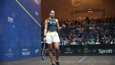 صورة نجمة وادى دجلة هانيا الحمامى تتأهل إلى نصف نهائي بطولة سبروت للأبطال 2026 المقدَّمة من كراود ستريت