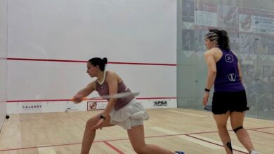 صورة نجمة وادى دجلة ناردين جرس تتأهل إلى نهائي لبطولة أسبوع الاسكواش للسيدات