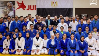 صورة محمد مطيع يشهد استعدادات منتخب مصر للچودو قبل بطولة أفريقيا بنيروبي