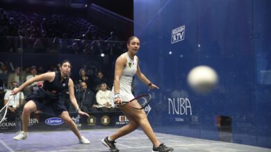 صورة نجمة وادى دجلة هانيا الحمامي تتأهل إلى نصف نهائي بطولة الجونة الدولية للاسكواش  2026