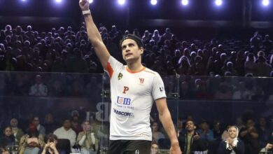 صورة نجم وادى دجلة يوسف ابراهيم يتأهل إلى نصف نهائي بطولة الجونة الدولية للاسكواش 2026