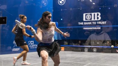 صورة نور الشربيني تتأهل لنهائي بطولة الجونة للإسكواش وتضرب موعدا مع هانيا الحمامي