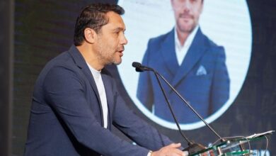 صورة أحمد حسن يشارك في إعلان انطلاق النسخة الثامنة من البطولة الدبلوماسية لكرة القدم