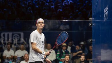 صورة مفاجأة غير متوقعة .. مصطفى عسل يودع بطولة الجونة الدولية للإسكواش