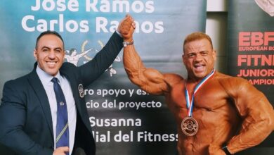صورة «بسيوني»..أسطورة كمال الأجسام المصري جاهز لاقتناص ذهبية العالم إسبانيا 2026