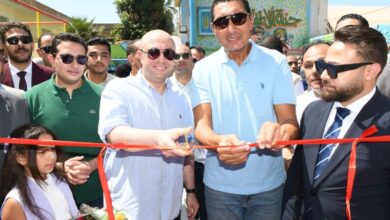 صورة جوهر نييل ومحافظ الفيوم يفتتحان حمام السباحة بنادي المحافظة ويتفقدان معرض المشغولات اليدوية