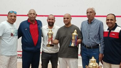 صورة فريق وزارة الشباب والرياضة يحصد برونزية الاسكواش في أولمبياد الشركات