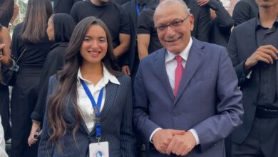 صورة مشاركة نورين السيد طالبة القانون بالجامعة الألمانية في المحاكاة الدولية للمناخ «COP 31»