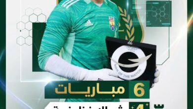 صورة 4 مباريات بشباك نظيفة وجائزتان.. صبحي سليمان يفرض نفسه بقوة مع الاتحاد السكندري